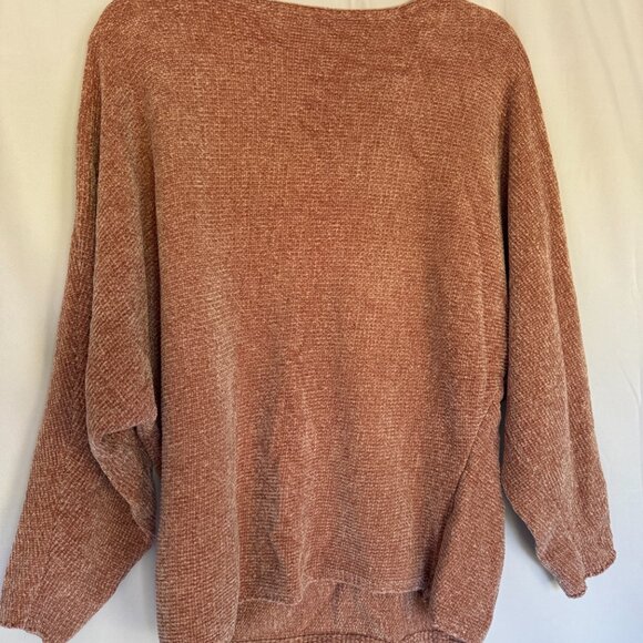 Q & A Los Angeles Womens Sweater batwing super Soft Pink Mauve Size L - 0395 - Picture 2 of 5